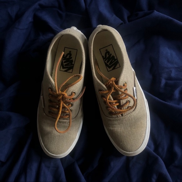 Tan Canvas Vans - Picture 1 of 2